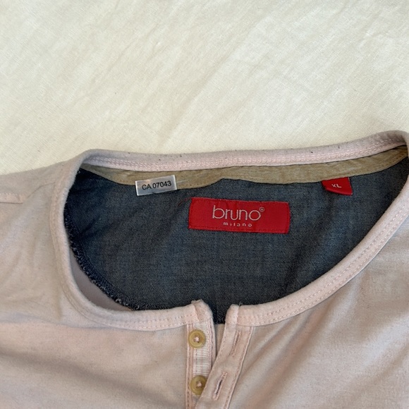 BRUNO MILANO light pink T-shirt size extra large - Picture 4 of 6